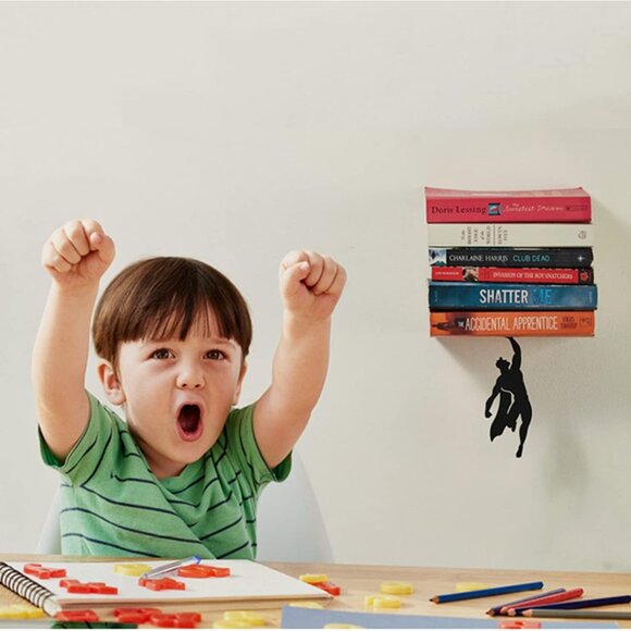 Floating Bookshelf for Kids, Invisible Metal Book Shelf, Wall Decore Bookshelf f - Picture 8 of 9